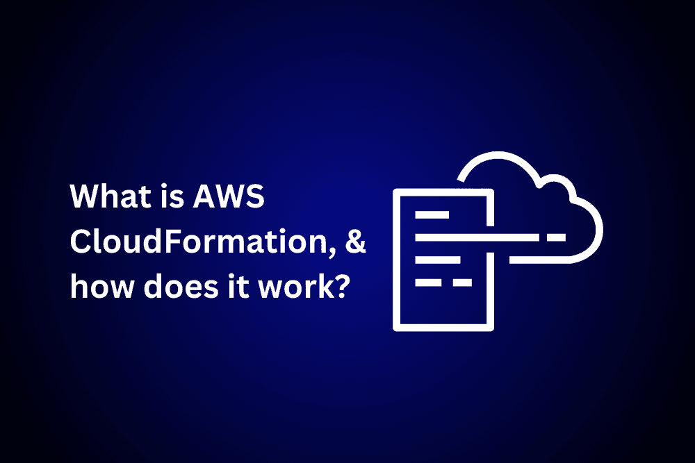 AWS CloudFormation diagram illustrating infrastructure as code deployment.